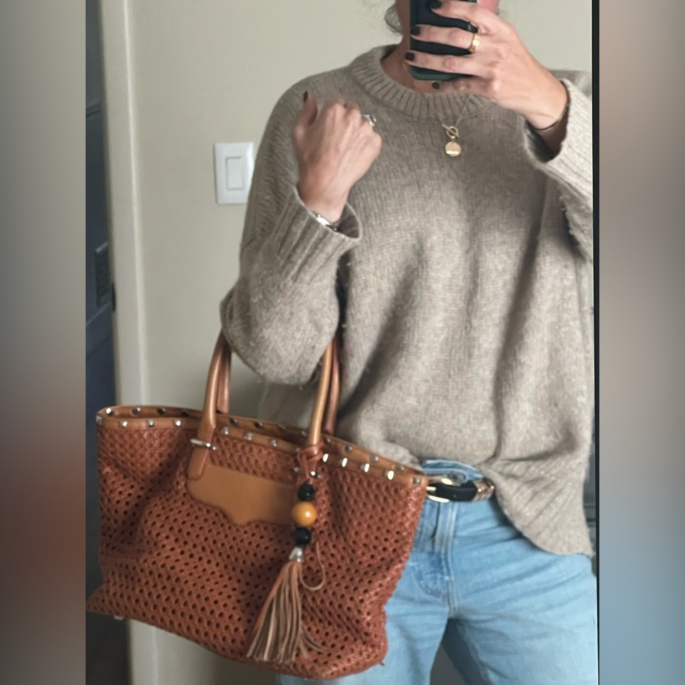 Rebecca minkoff Woven Tote Bag with Tassel